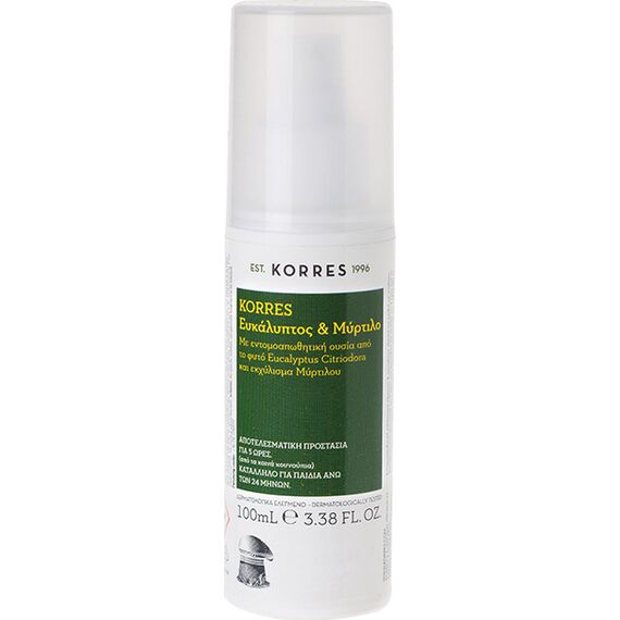 KORRES ΜΥΡΤΙΛΟ & ΕΥΚΑΛ.ΑΝΤΙΚΟΥΝ.100mL - Σαμπουάν - Αφρόλουτρα στο Villagepharmacy