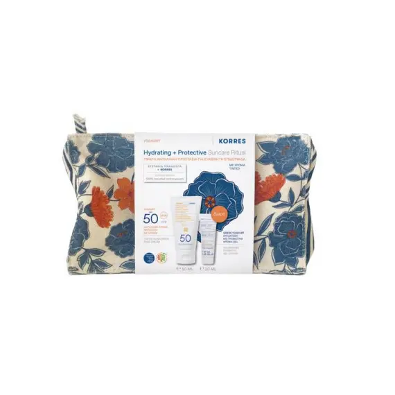 Korres Hydrating & Protective Suncare Ritual με Yoghurt Αντηλιακή Κρέμα Προσώπου με Χρώμα SPF 50, 50ml & Δώρο Greek Yoghurt Ενυδάτωση με Προβιοτικά Κρέμα-Gel, 20ml & Νεσεσέρ - Αντιηλιακά στο Villagepharmacy Korres Hydrating & Protective Suncare Ritual με Yoghurt Αντηλιακή Κρέμα Προσώπου με Χρώμα SPF 50, 50ml & Δώρο Greek Yoghurt Ενυδάτωση με Προβιοτικά Κρέμα-Gel, 20ml & Νεσεσέρ - Αντιηλιακά στο Villagepharmacy