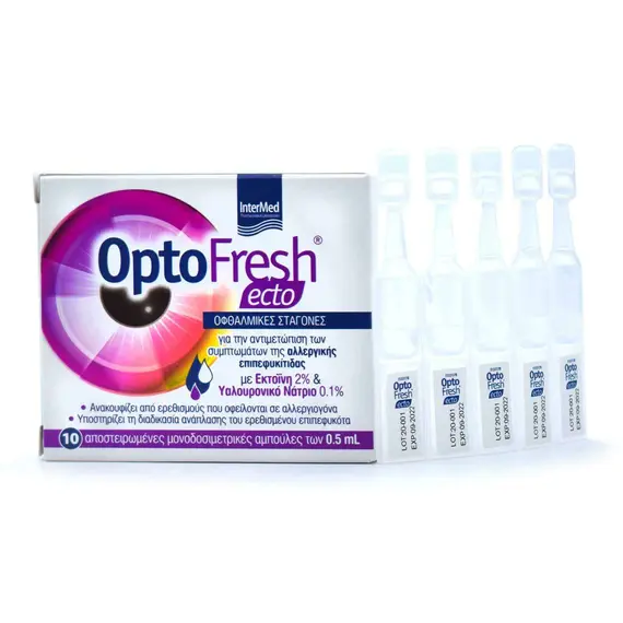 INTERMED OPTOFRESH ECTO EYE DROPS 10x0.5ML - Οφθαλμικά στο Villagepharmacy