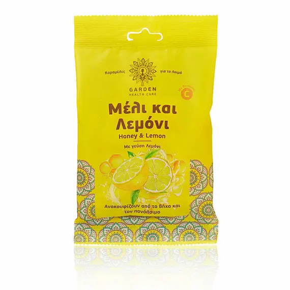 GARDEN ΚΑΡΑΜΕΛΕΣ ΛΑΙΜΟΥ ΜΕΛΙ & ΛΕΜΟΝΙ - Καραμέλες στο Villagepharmacy