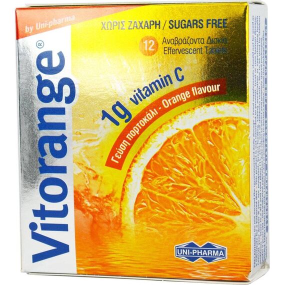 UNI-PHARMA VITORANGE (FS) (BTX12EF.TAB) - Βιταμίνες στο Villagepharmacy