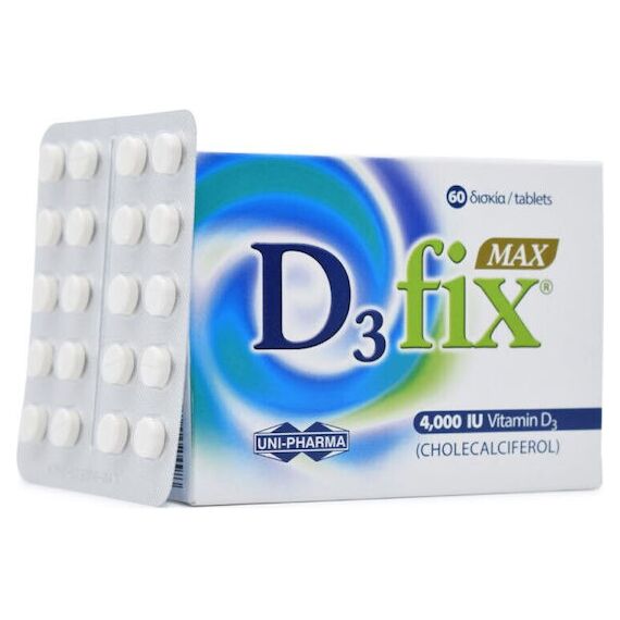 D3 FIX 60 TABS 4000 IU - Βιταμίνες στο Villagepharmacy