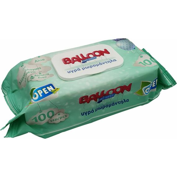 ΜΩΡΟΜΑΝΤΗΛΑ BALOON 100PCS - Φροντίδα μωρού - παιδιού στο Villagepharmacy
