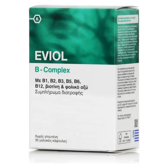 EVIOL B COMPLEX x 30 - Βιταμίνες στο Villagepharmacy