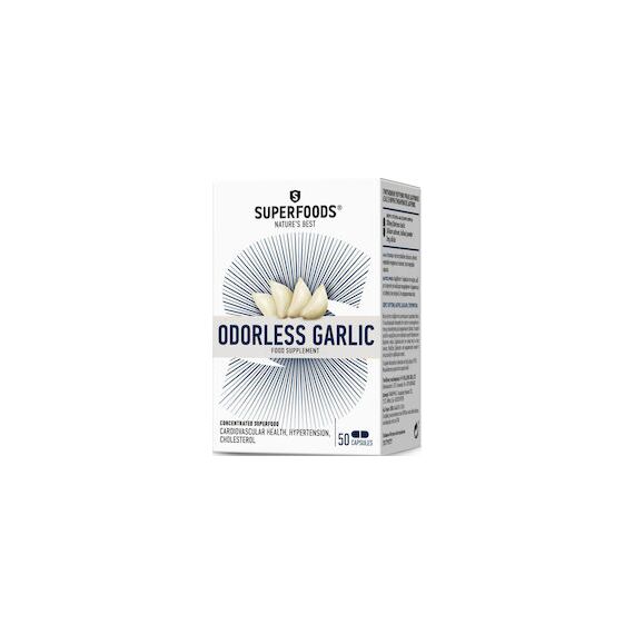 SUPERFOODS ΑΟΣΜΟ ΣΚΟΡΔΟ 50CAPS - Βιταμίνες στο Villagepharmacy