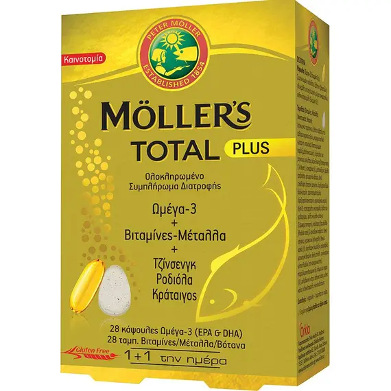 MOLLER'S TOTAL PLUS 28 CAPS + 28 TABS - Βιταμίνες στο Villagepharmacy