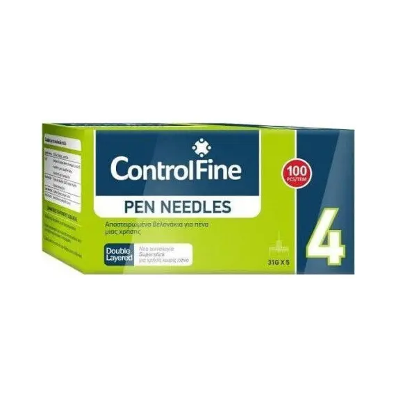 ControlFine PEN NEEDLES 100pcs 4 32G - Διαβήτης στο Villagepharmacy