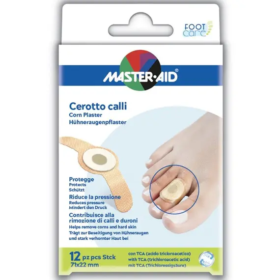 Master Aid Cerotto Calli Corn Plaster 71x22 mm Αφαιρετικά Επικάλια, 12 τμχ - Φαρμακείο στο Villagepharmacy