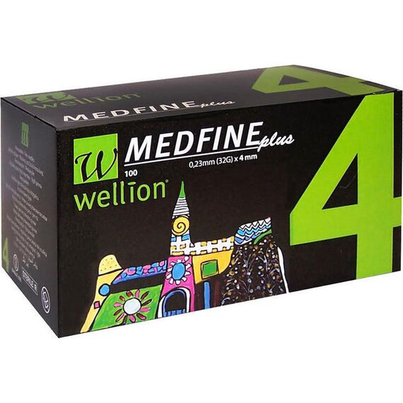 WELLION MEDFINE 4mm (100) - Διαβήτης στο Villagepharmacy